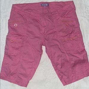 pink vintage cargo shorts